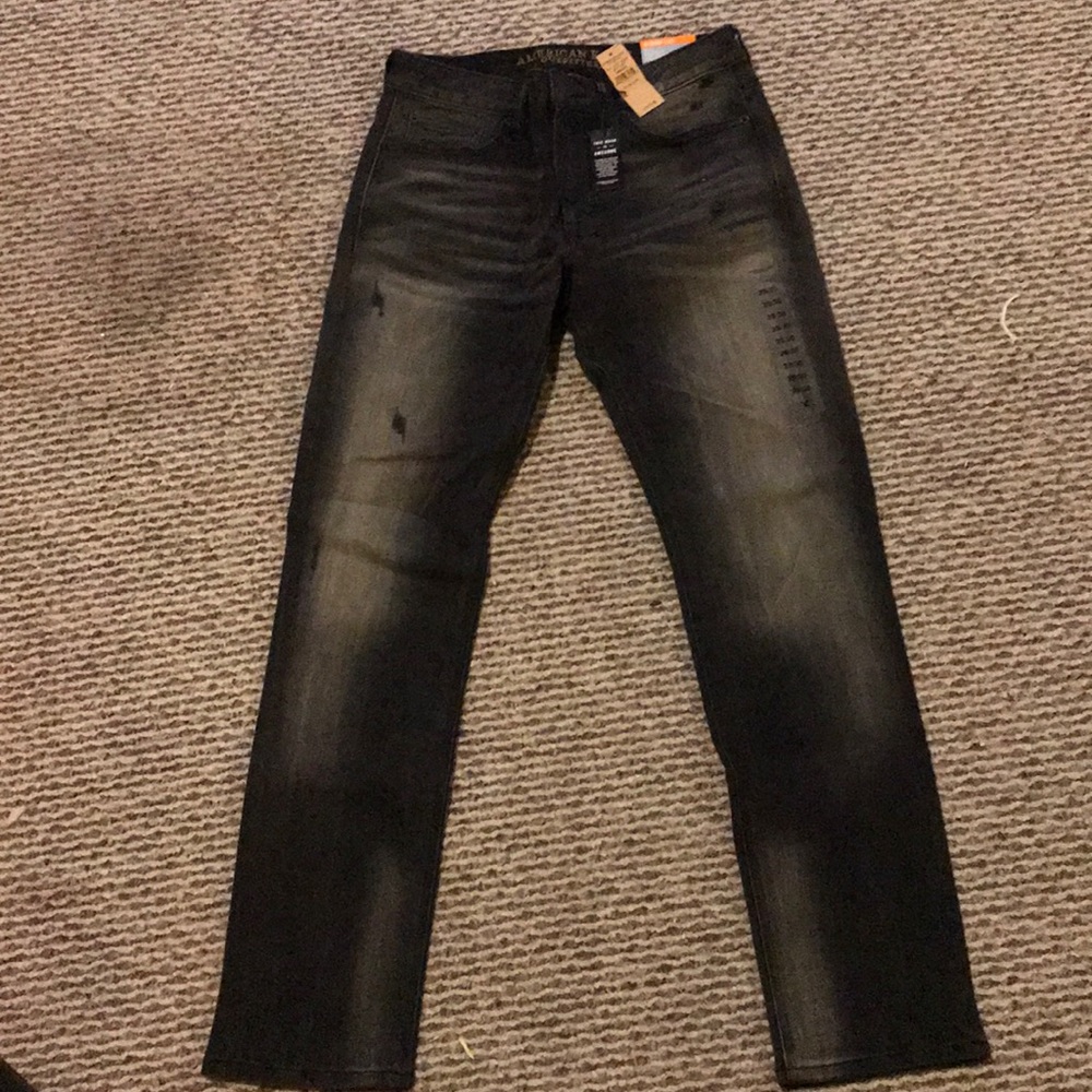 Men’s Black Extreme Flex Slim Jeans